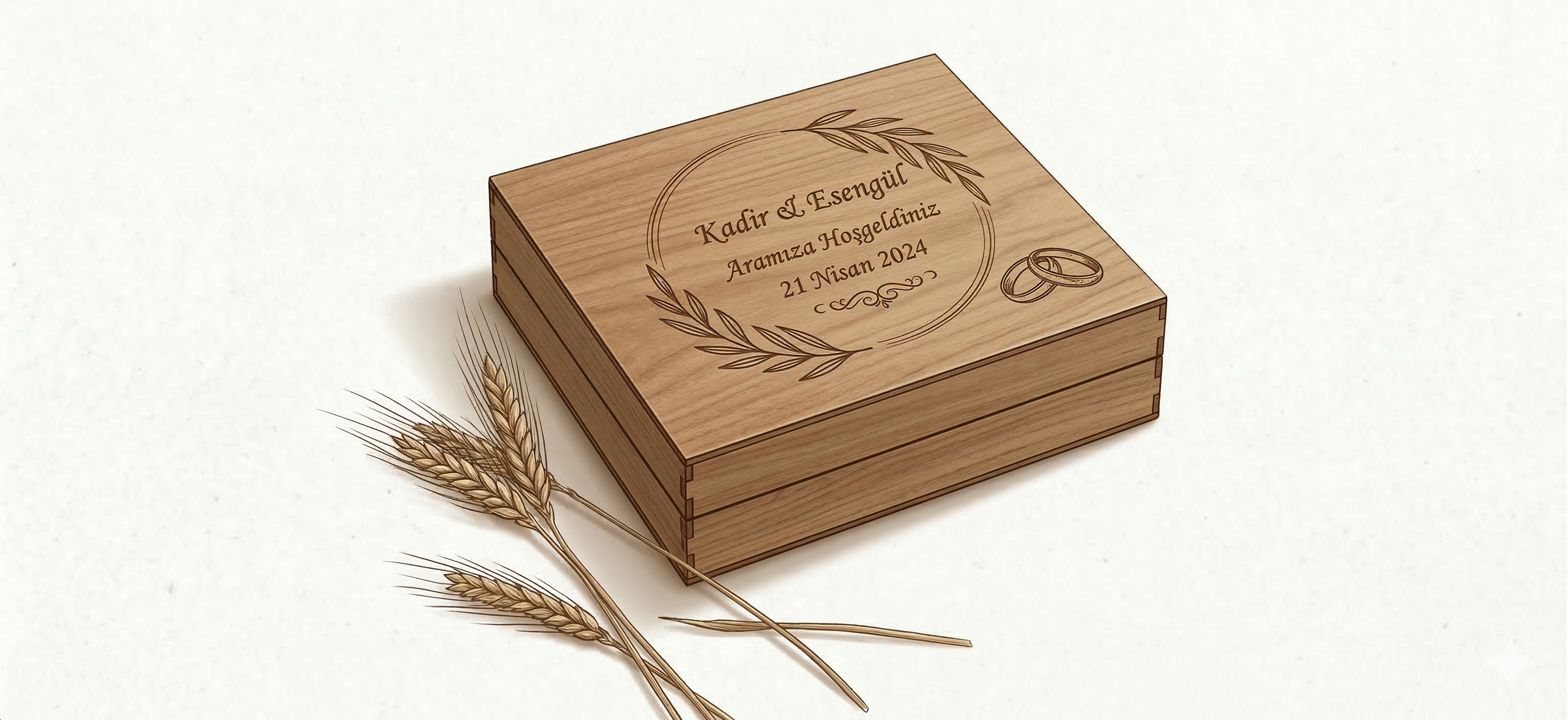 Düğün Gravür Kutu